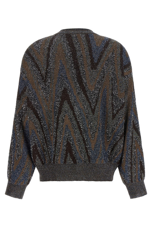 Кардиган с пайетками в зигзагообразном узоре, разноцветный MISSONI DS26WM1GBK01LYS91U7