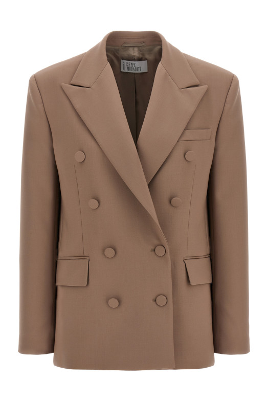 Double-breasted blazer Beige