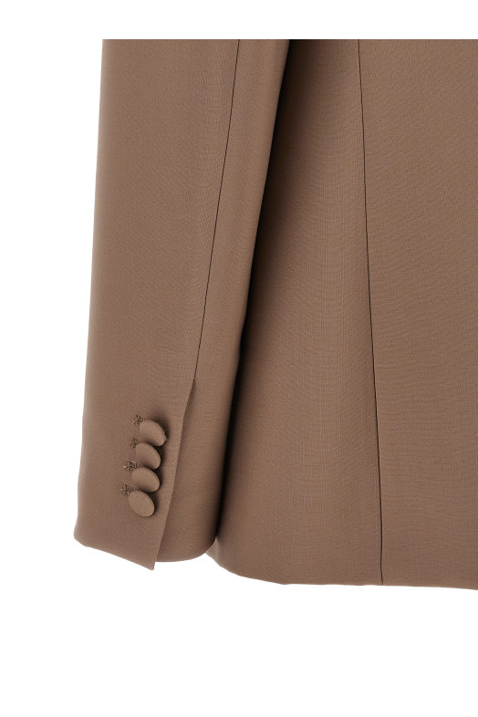 Double-breasted blazer Beige