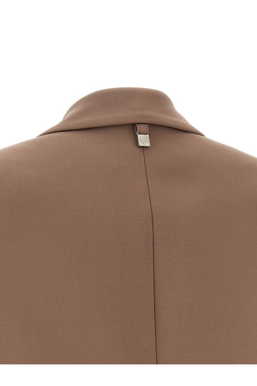 Double-breasted blazer Beige