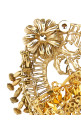 Antiqued brass brooch Gold
