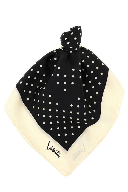 Valentino Garavani 'Plusdepois' scarf Black-grey