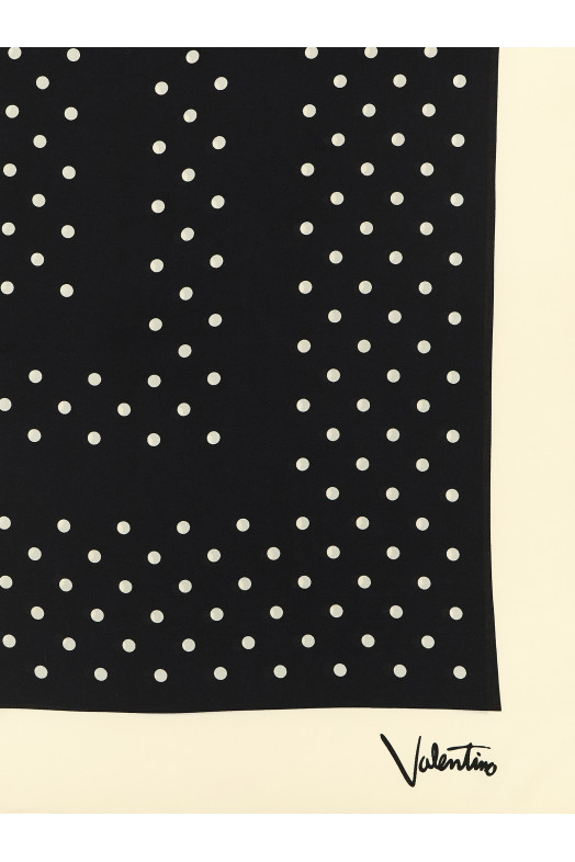 Valentino Garavani 'Plusdepois' scarf Black-grey