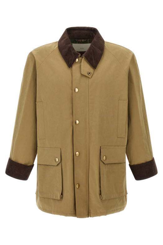Куртка из вощеного хлопка, бежевого цвета UDJU6C111I2BEIGE
