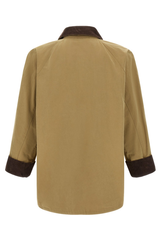 Куртка из вощеного хлопка, бежевого цвета UDJU6C111I2BEIGE