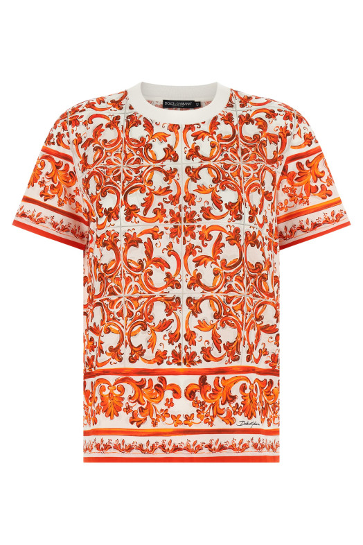 'Maiolica' T-shirt orange