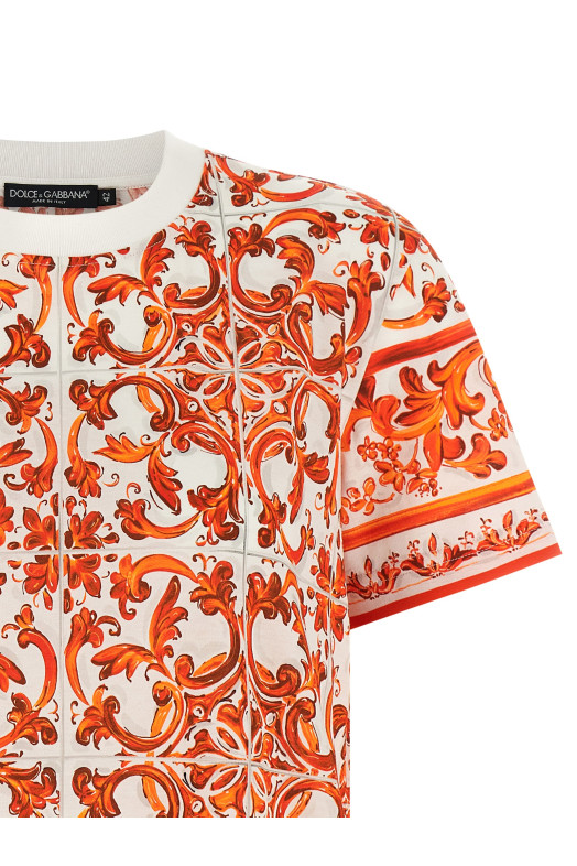 'Maiolica' T-shirt orange