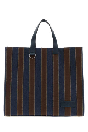 Embroidered denim Pequin shopping bag FENDI (7VA390B08U)