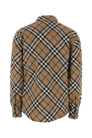 Рубашка из смешанной ткани с полиэстером с вышивкой BURBERRY (8093314)