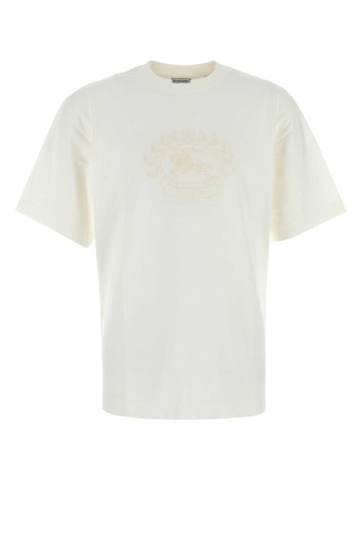 Біла бавовняна футболка BURBERRY (8095105)