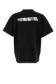 Black cotton oversize t-shirt Black BALENCIAGA (850345TVVE2)