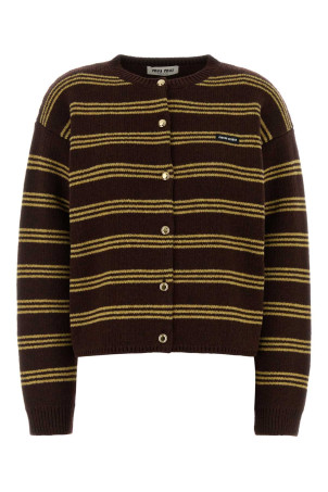 Embroidered wool blend cardigan MIU MIU (MMF899SOOO6300)