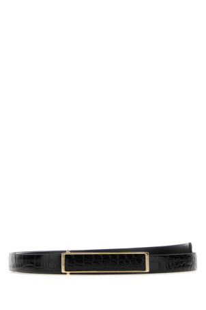 Black leather belt TOM FORD (WB328LCL632P)