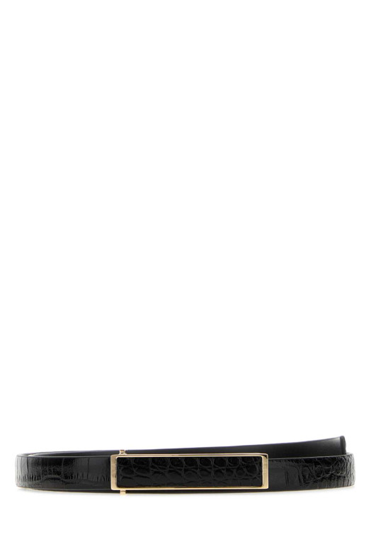 Black leather belt TOM FORD (WB328LCL632P)
