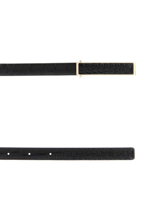 Black leather belt TOM FORD (WB328LCL632P)