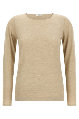 'Scollo A Barchetta In Lurex' sweater Beige