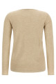 'Scollo A Barchetta In Lurex' sweater Beige