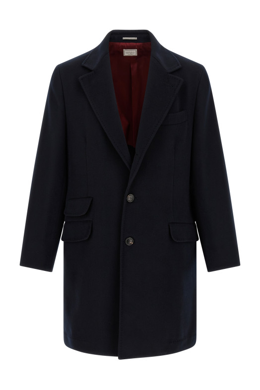 Wool beaver coat Blue
