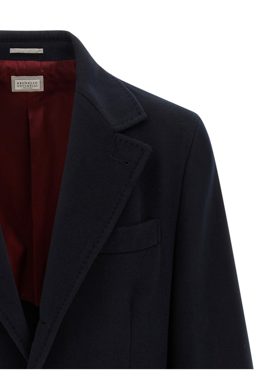 Wool beaver coat Blue