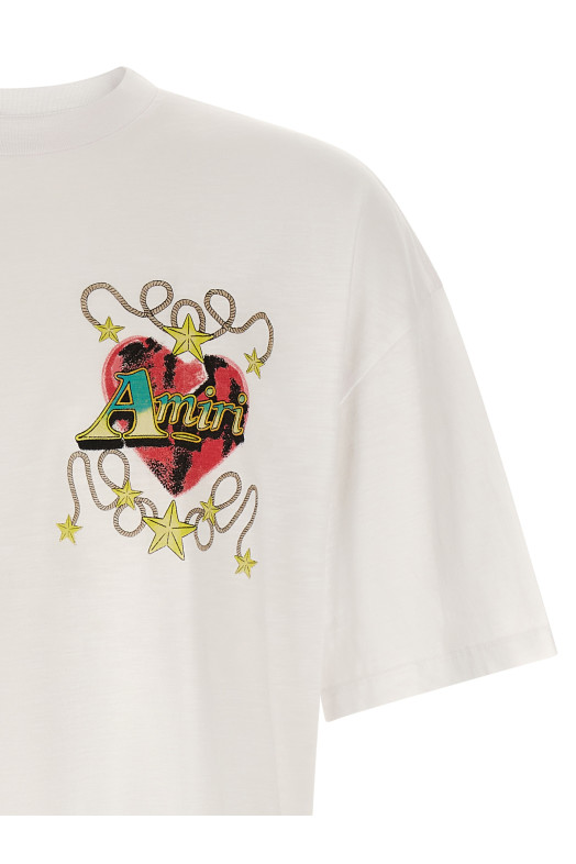 'Amiri Heart' T-shirt White