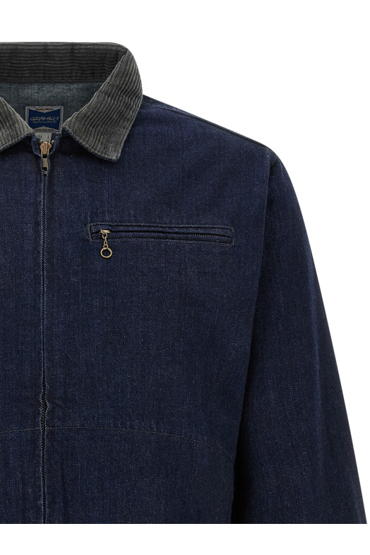 Куртка «Japanese Denim Trucker», синяя G6FMJ029RINSEDINDIGO