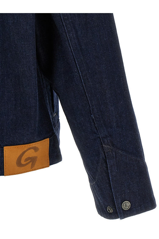 Куртка «Japanese Denim Trucker», синяя G6FMJ029RINSEDINDIGO