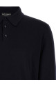 Поло из натуральной шерсти, синего цвета DOLCE & GABBANA GXZ25ZJGMLSB0665