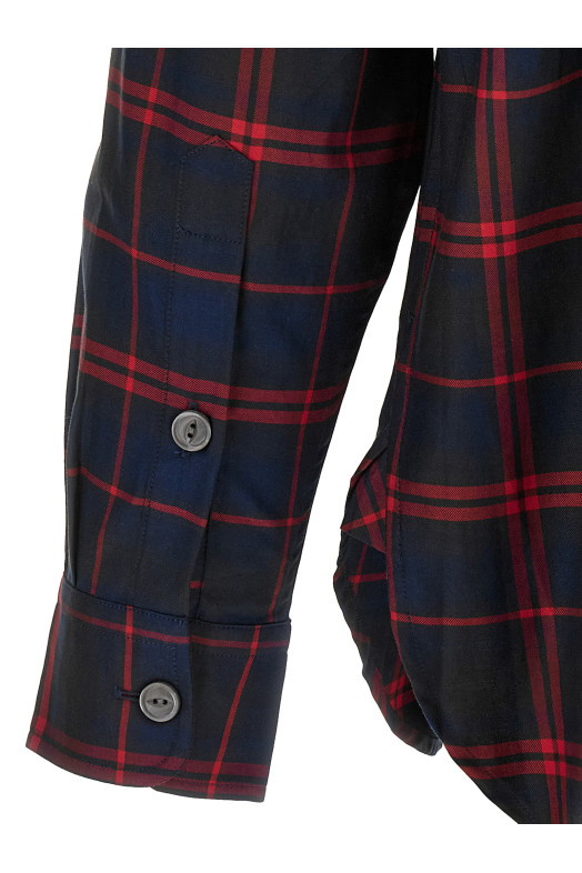 Шотландская рубашка синего цвета POLO RALPH LAUREN 211B23715001