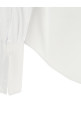 poplin shirt with plastron piqué White