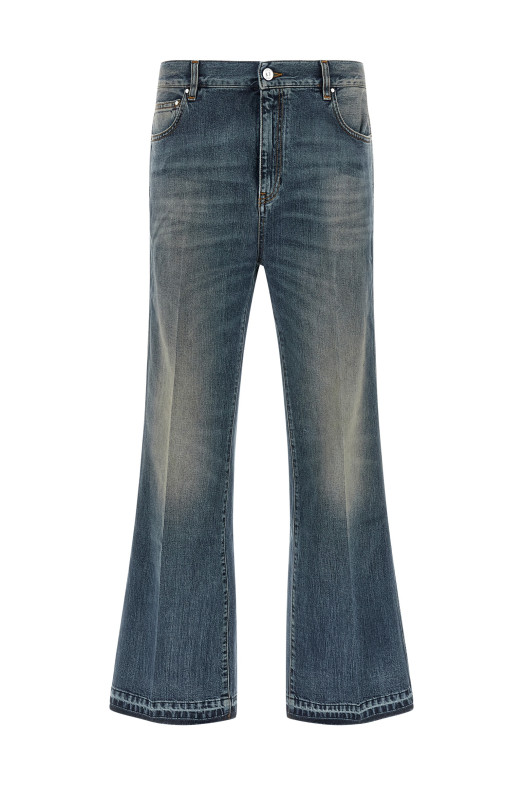 Джинсы с расклешенными брючинами, синие AMIRI AM426JE005004S