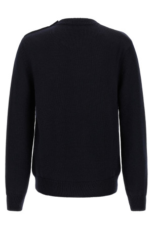 Embroidered coat of arms sweater Blue