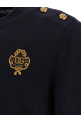 Свитер с вышитым гербом, синий DOLCE & GABBANA GXXBXZJDVIHB1622