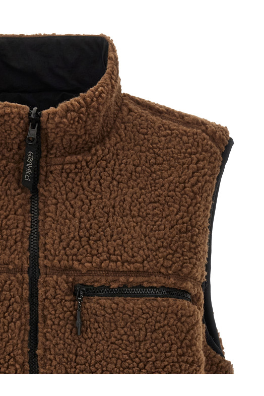 'Sherpa' reversible vest Multicolor
