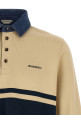 Contrast collar polo shirt Multicolor