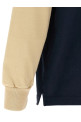 Contrast collar polo shirt Multicolor
