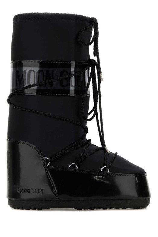 Black satin Icon boots MOON BOOT (1401680)