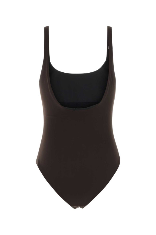 Dark brown stretch nylon swimsuit Brown TORY BURCH (175262)