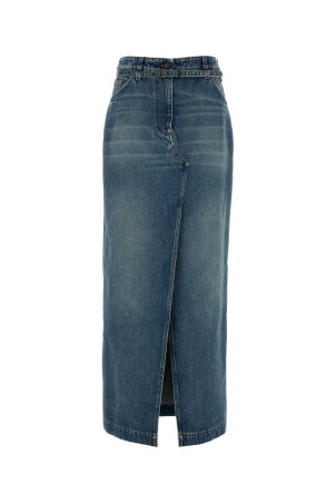 Denim Silvannaz skirt Lilac DRIES VAN NOTEN (2620108014414)