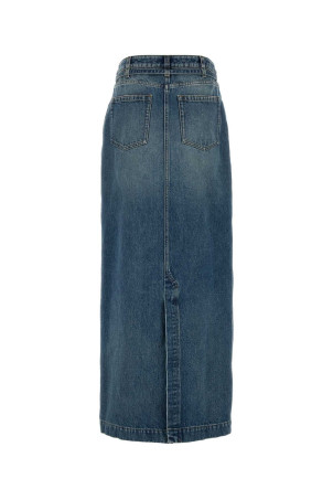 Denim Silvannaz skirt Lilac DRIES VAN NOTEN (2620108014414)