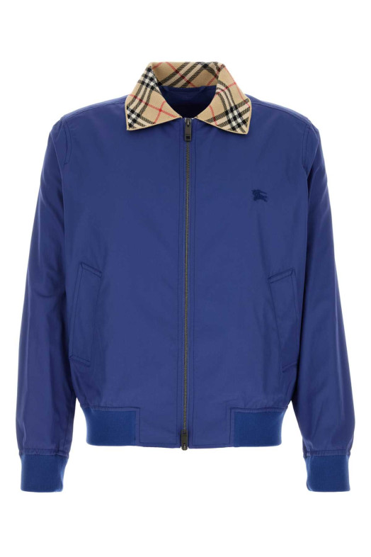 Blue cotton jacket BURBERRY (8127070)