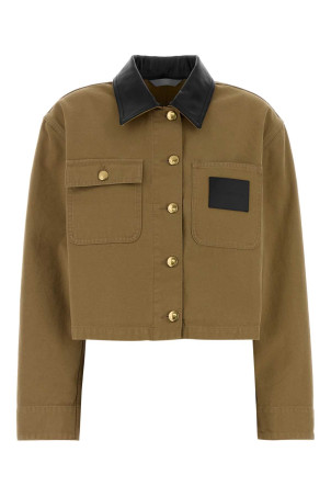 Khaki canvas jacket BALENCIAGA (A0029PTRP15)