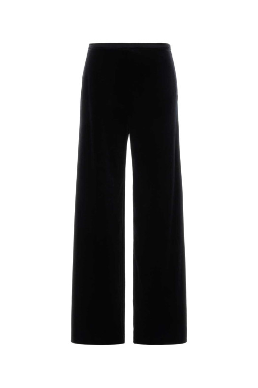 Черные бархатные брюки-палаццо, черные, ALBERTA FERRETTI (A03085141)