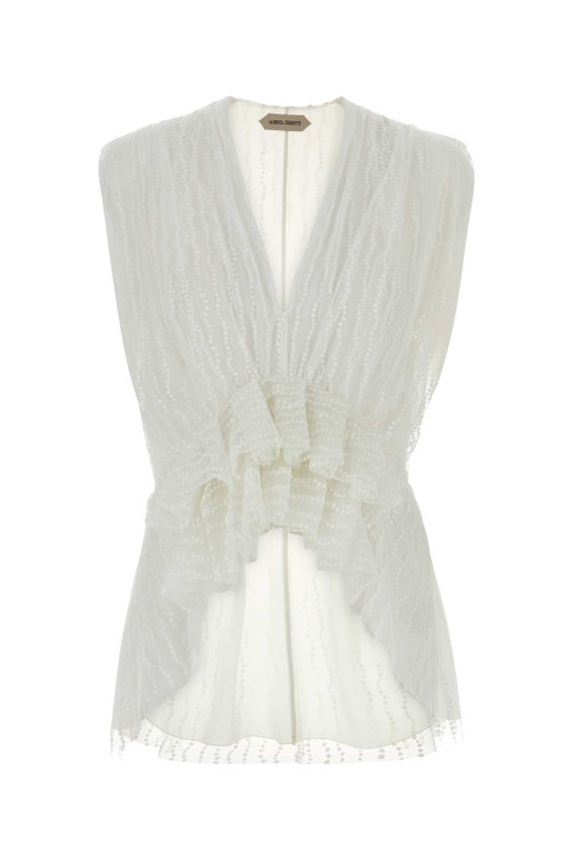 Белый топ из сетки ALBERTA FERRETTI (A08055120)