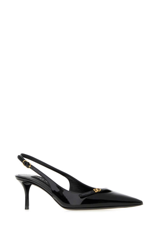 Черные кожаные туфли-лодочки Black DOLCE & GABBANA (CG1062A1471) DOLCE & GABBANA