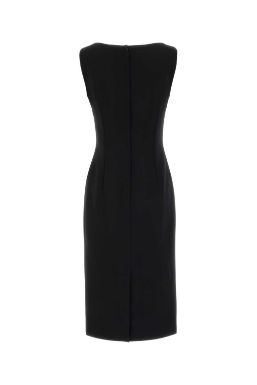 Чорна вовняна сукня Black DOLCE & GABBANA (F630OTFU2L8) DOLCE & GABBANA