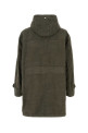 Army green cotton parka coat FENDI (FF0870AME7)