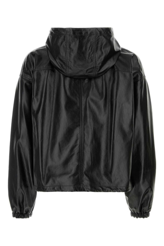 Black leather jacket Black FENDI (FPJ166B1ON)