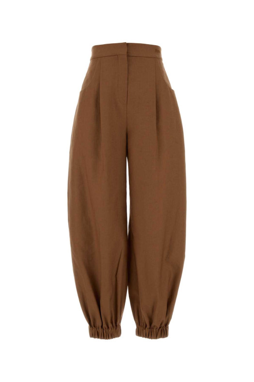 Brick linen blend wide-leg pant FENDI (FR6745AWAI)