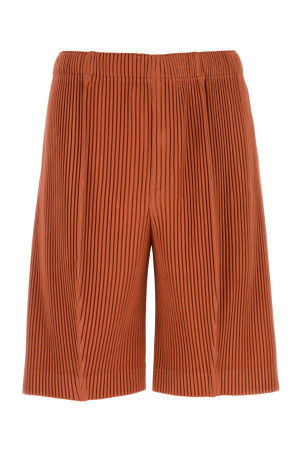 Orange polyester bermuda shorts HOMME PLISSE' ISSEY MIYAKE (HP68JF083)