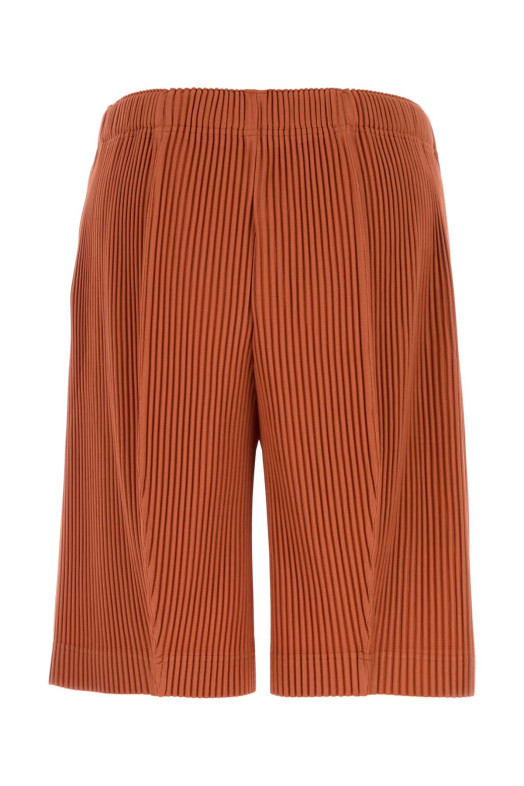 Оранжевые бермуды из полиэстера HOMME PLISSE' ISSEY MIYAKE (HP68JF083) HOMME PLISSE' ISSEY MIYAKE